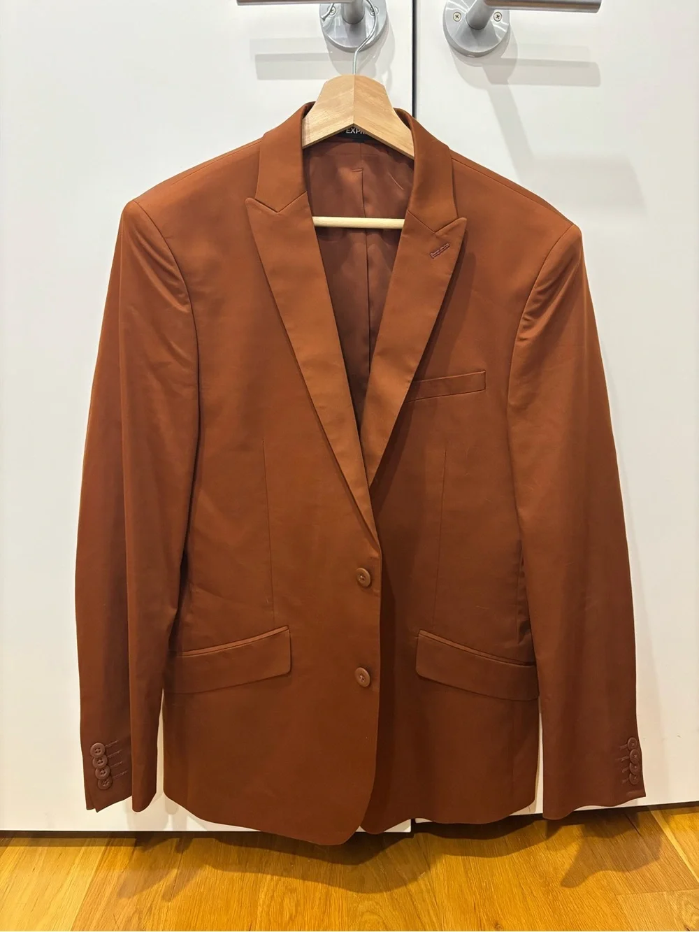 Express Men's Rust Orange Blazer Sport Coat